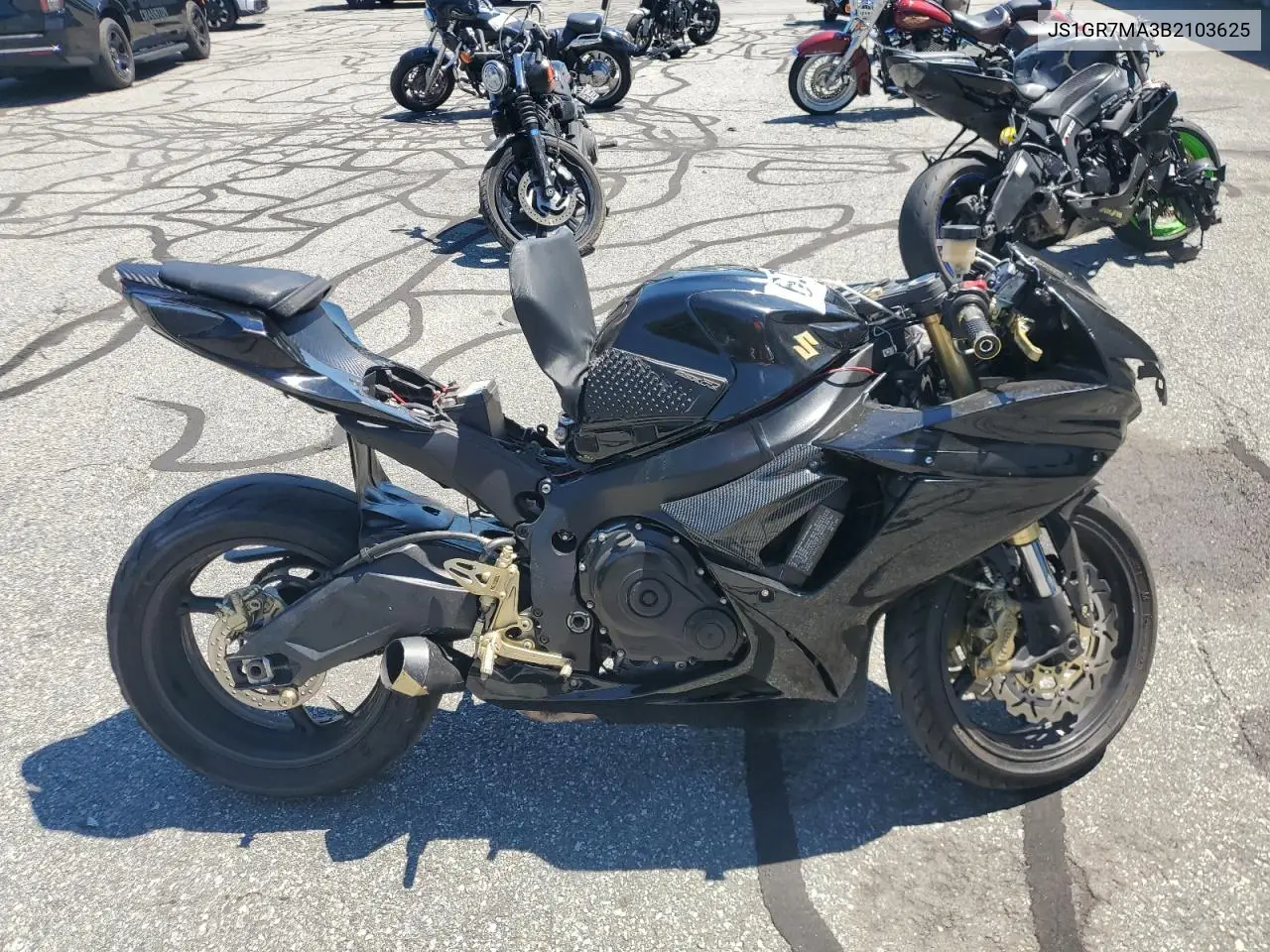 2011 Suzuki Gsx750 VIN: JS1GR7MA3B2103625 Lot: 64730515