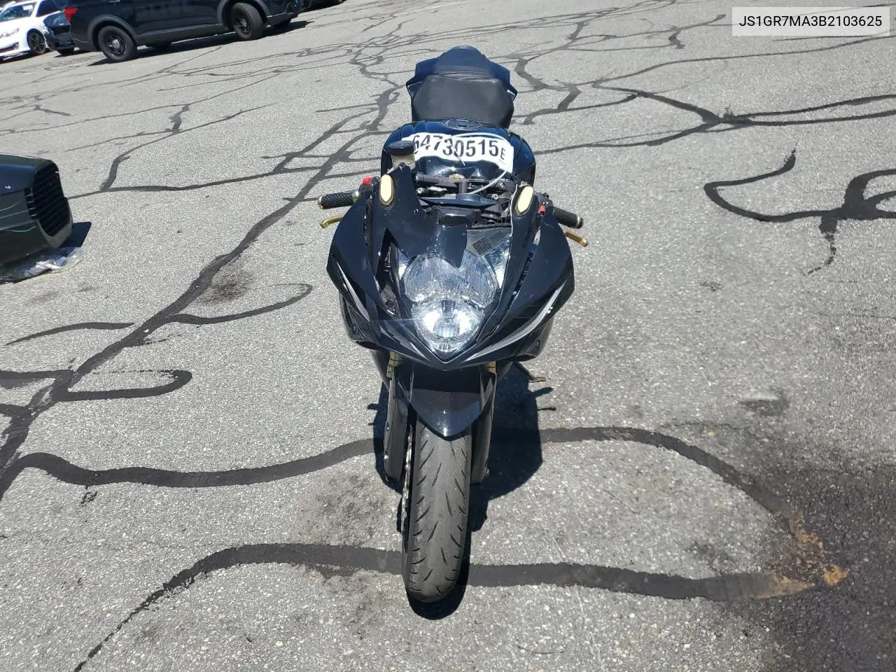 2011 Suzuki Gsx750 VIN: JS1GR7MA3B2103625 Lot: 64730515