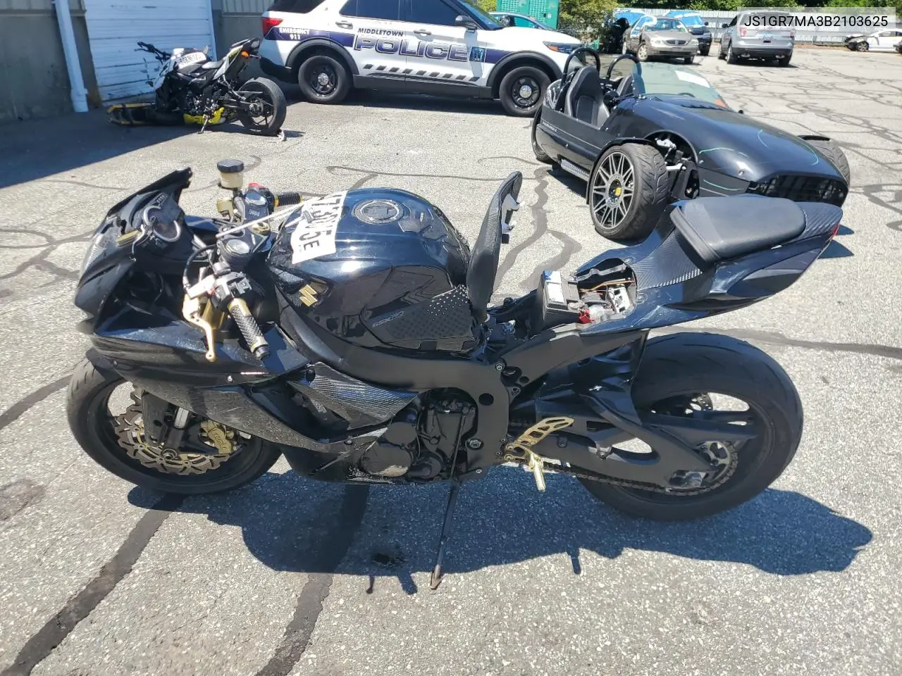 2011 Suzuki Gsx750 VIN: JS1GR7MA3B2103625 Lot: 64730515