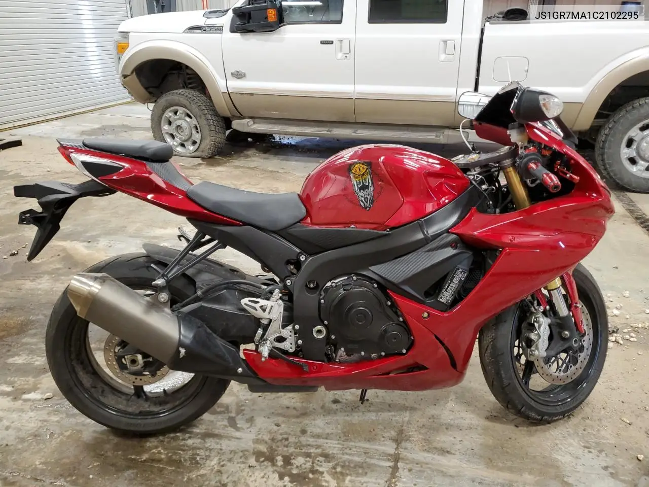 2012 Suzuki Gsx750 VIN: JS1GR7MA1C2102295 Lot: 56173075