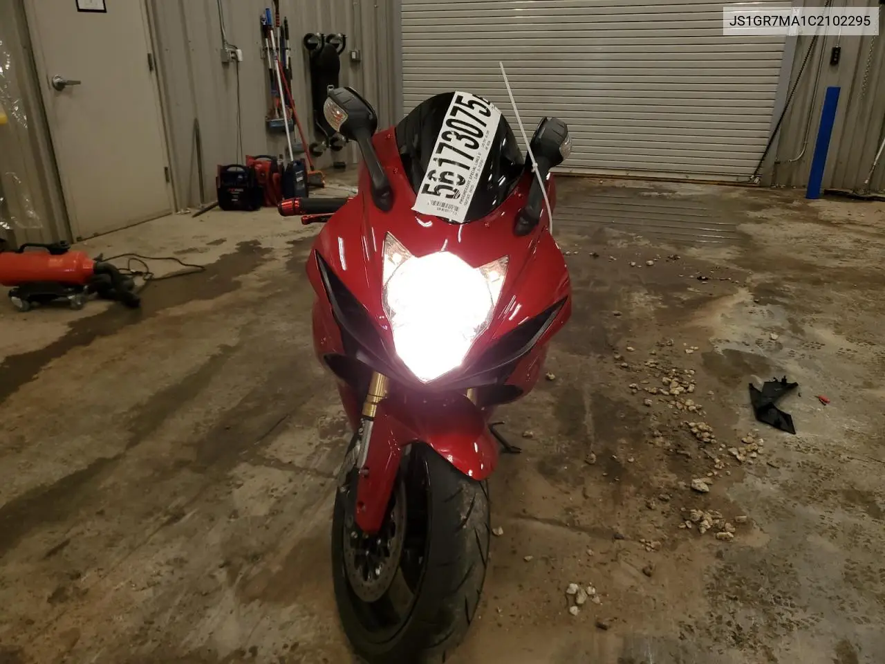 2012 Suzuki Gsx750 VIN: JS1GR7MA1C2102295 Lot: 56173075