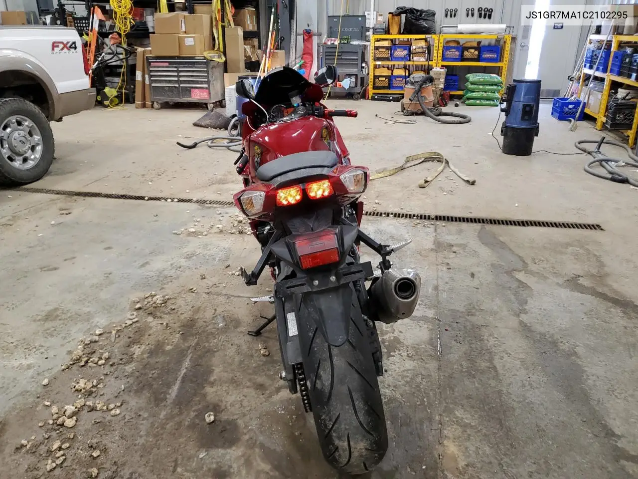 2012 Suzuki Gsx750 VIN: JS1GR7MA1C2102295 Lot: 56173075