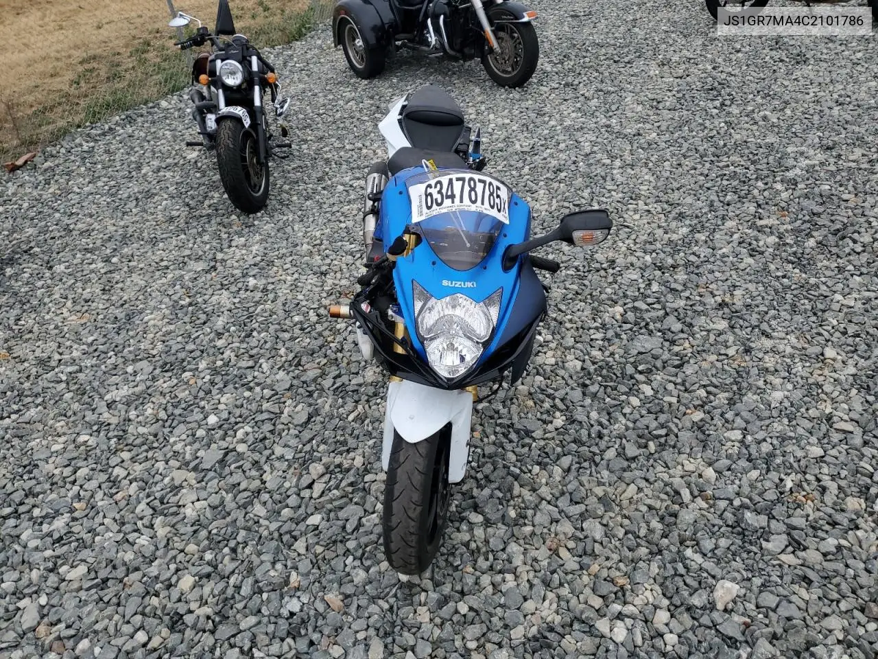 2012 Suzuki Gsx750 VIN: JS1GR7MA4C2101786 Lot: 63478785