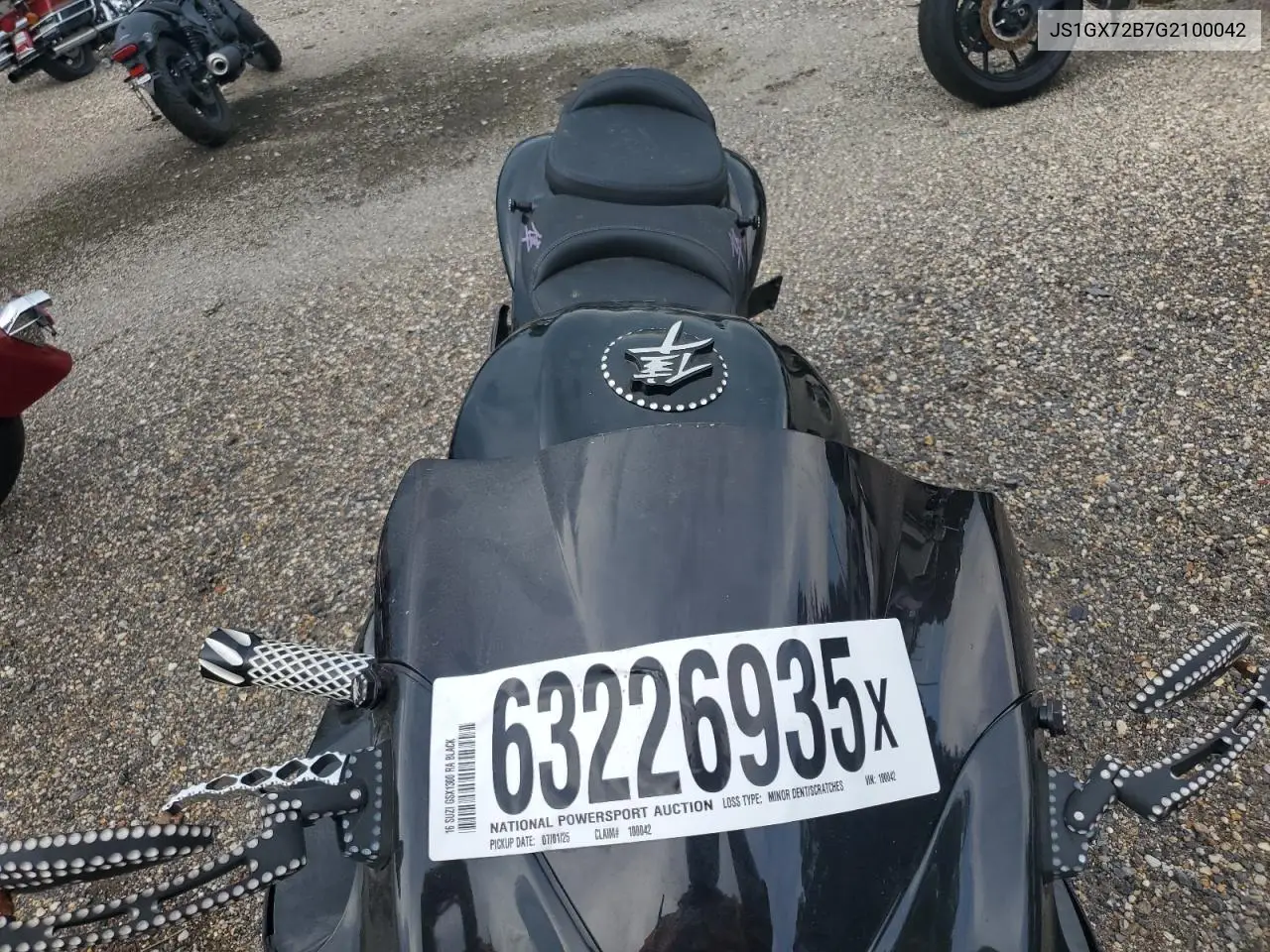 2016 Suzuki Gsx1300 Ra VIN: JS1GX72B7G2100042 Lot: 63226935
