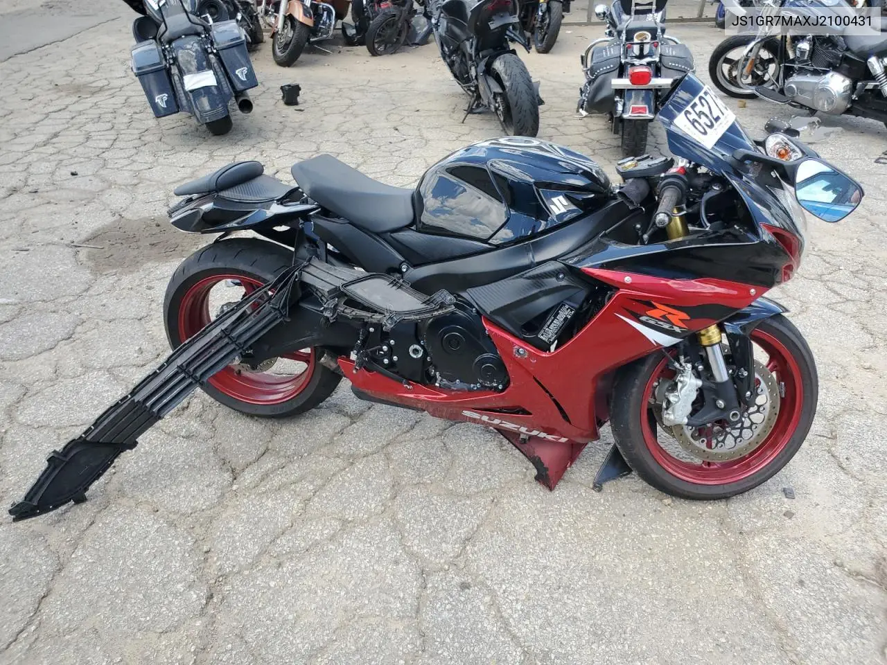 2018 Suzuki Gsx-R750 VIN: JS1GR7MAXJ2100431 Lot: 65275665