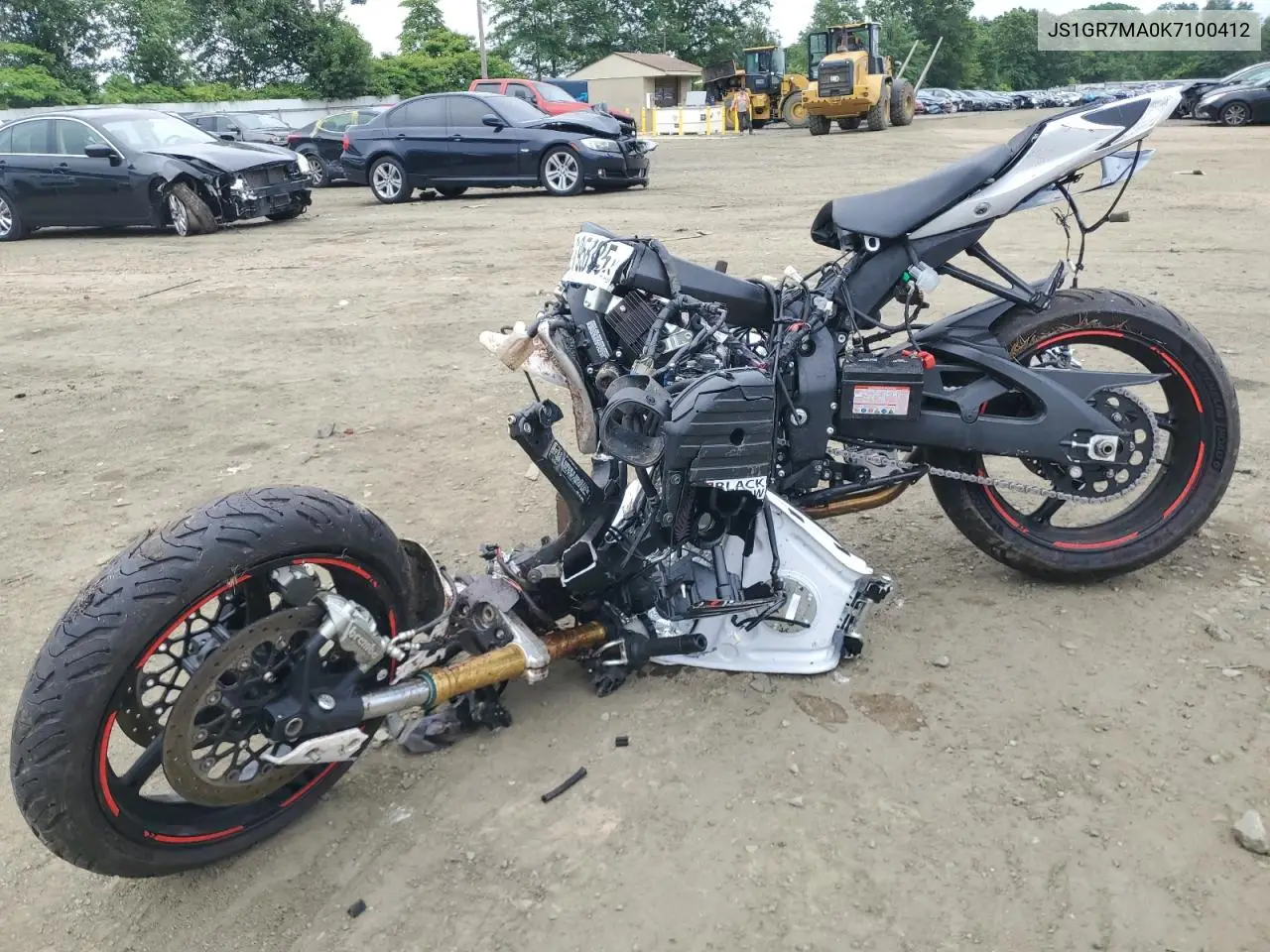 2019 Suzuki Gsx-R750 VIN: JS1GR7MA0K7100412 Lot: 60195895