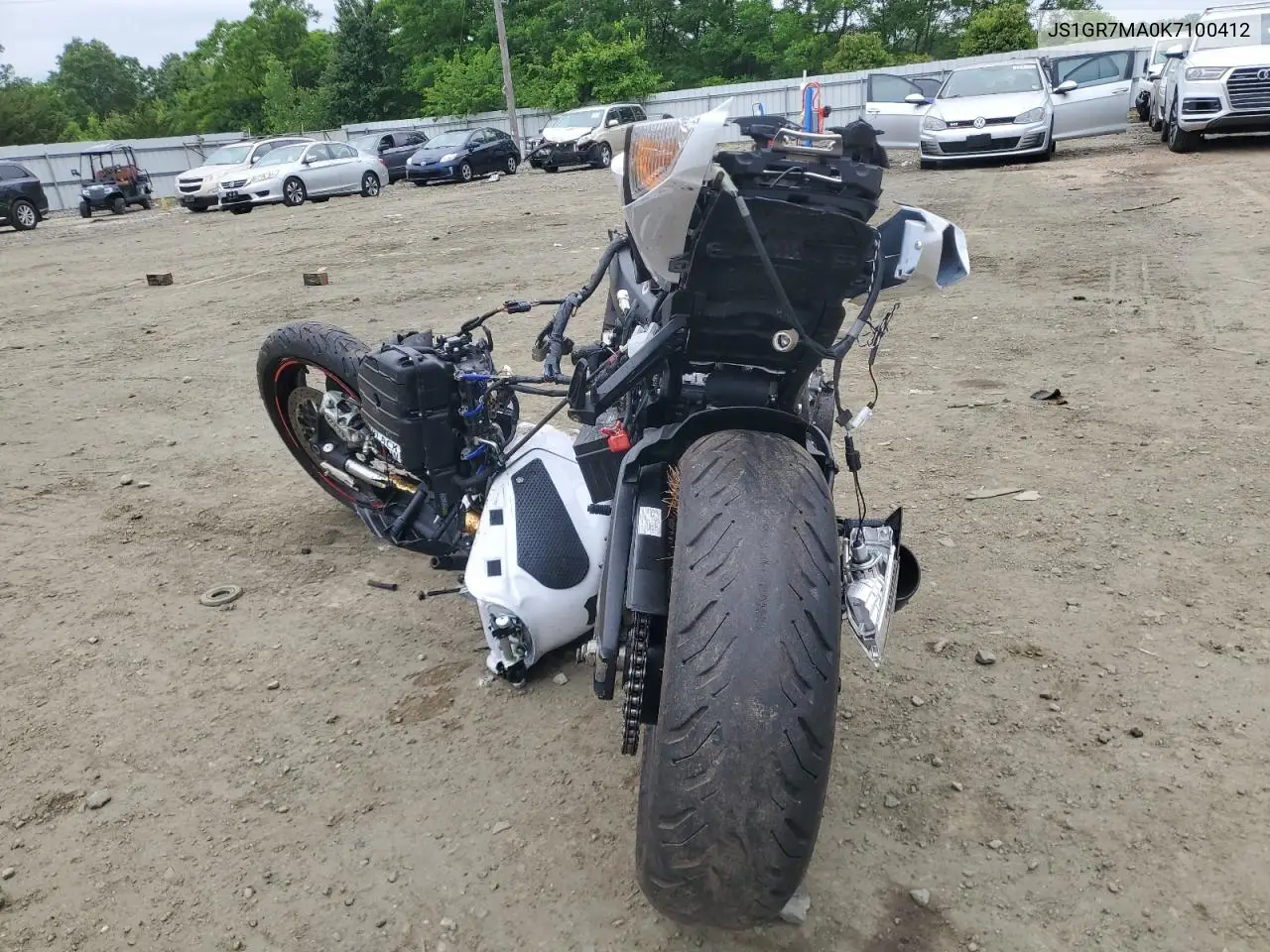 2019 Suzuki Gsx-R750 VIN: JS1GR7MA0K7100412 Lot: 60195895