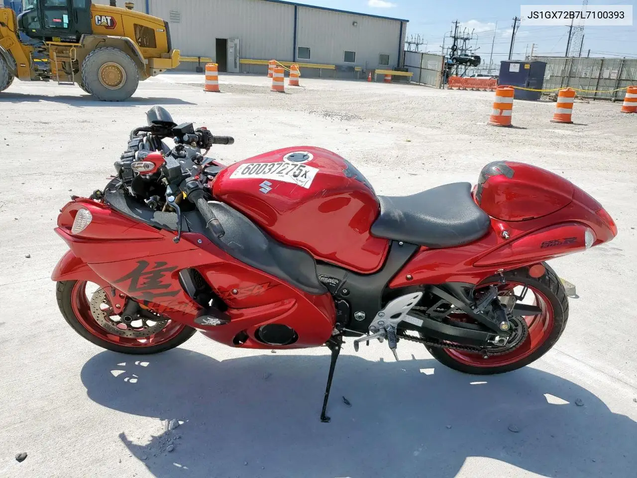 2020 Suzuki Gsx1300 Ra VIN: JS1GX72B7L7100393 Lot: 60037275