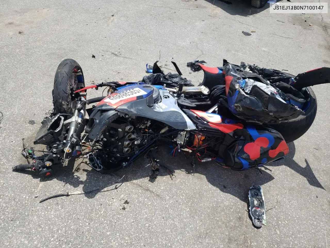 2022 Suzuki Gsx1300 Rr VIN: JS1EJ11B0N7100147 Lot: 60898565