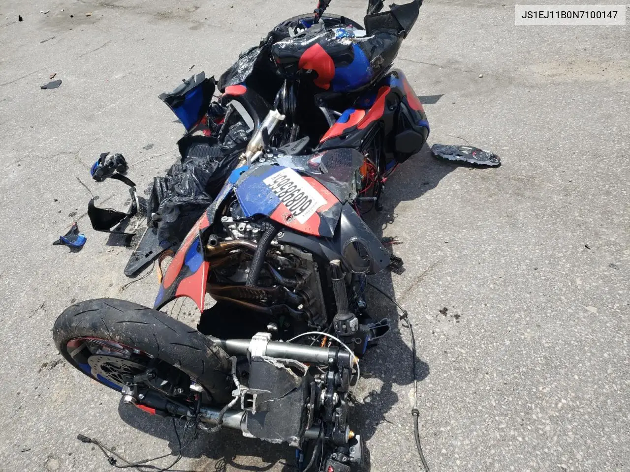 2022 Suzuki Gsx1300 Rr VIN: JS1EJ11B0N7100147 Lot: 60898565