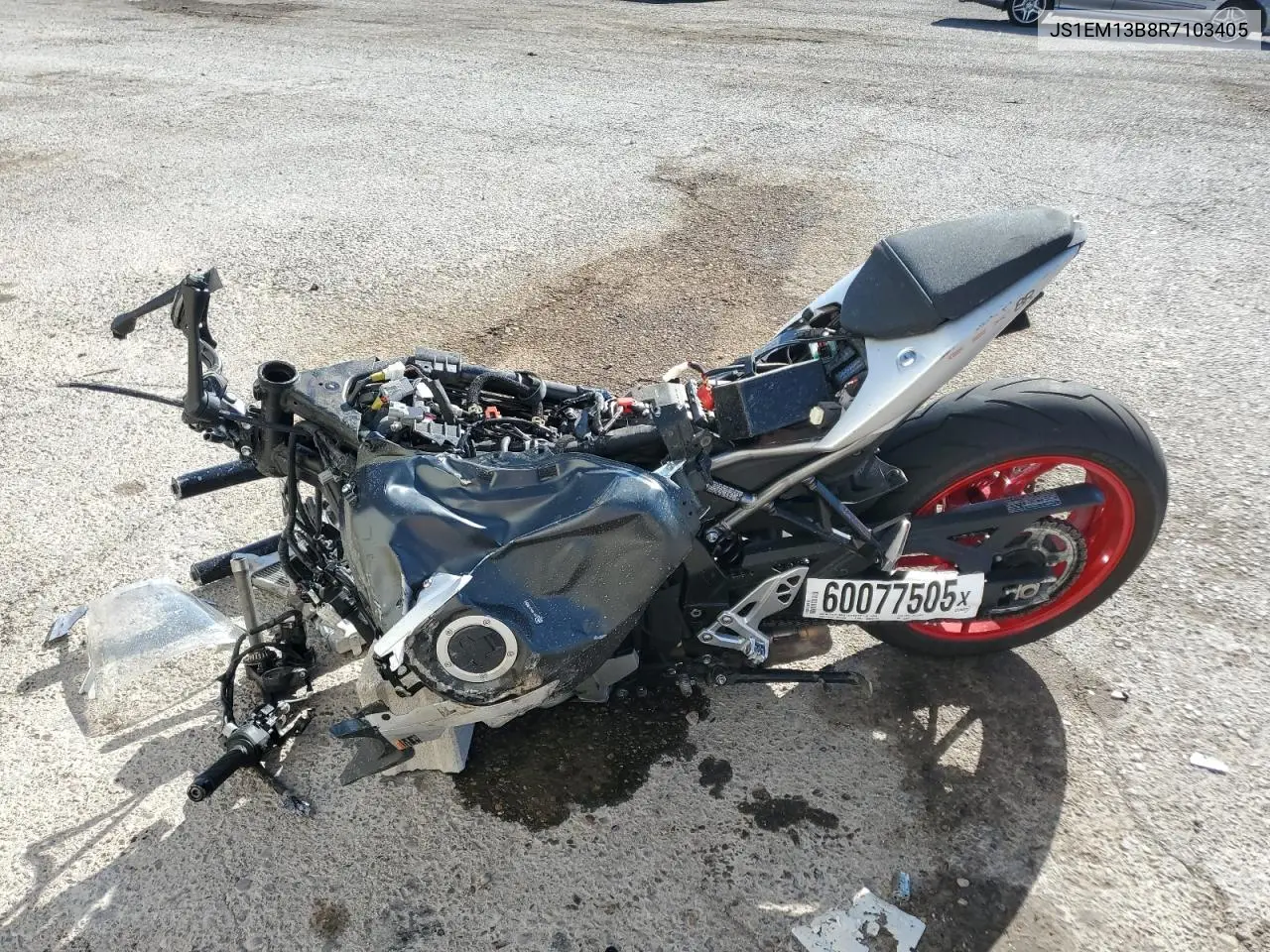 2024 Suzuki Gsx800 F VIN: JS1EM13B8R7103405 Lot: 60077505