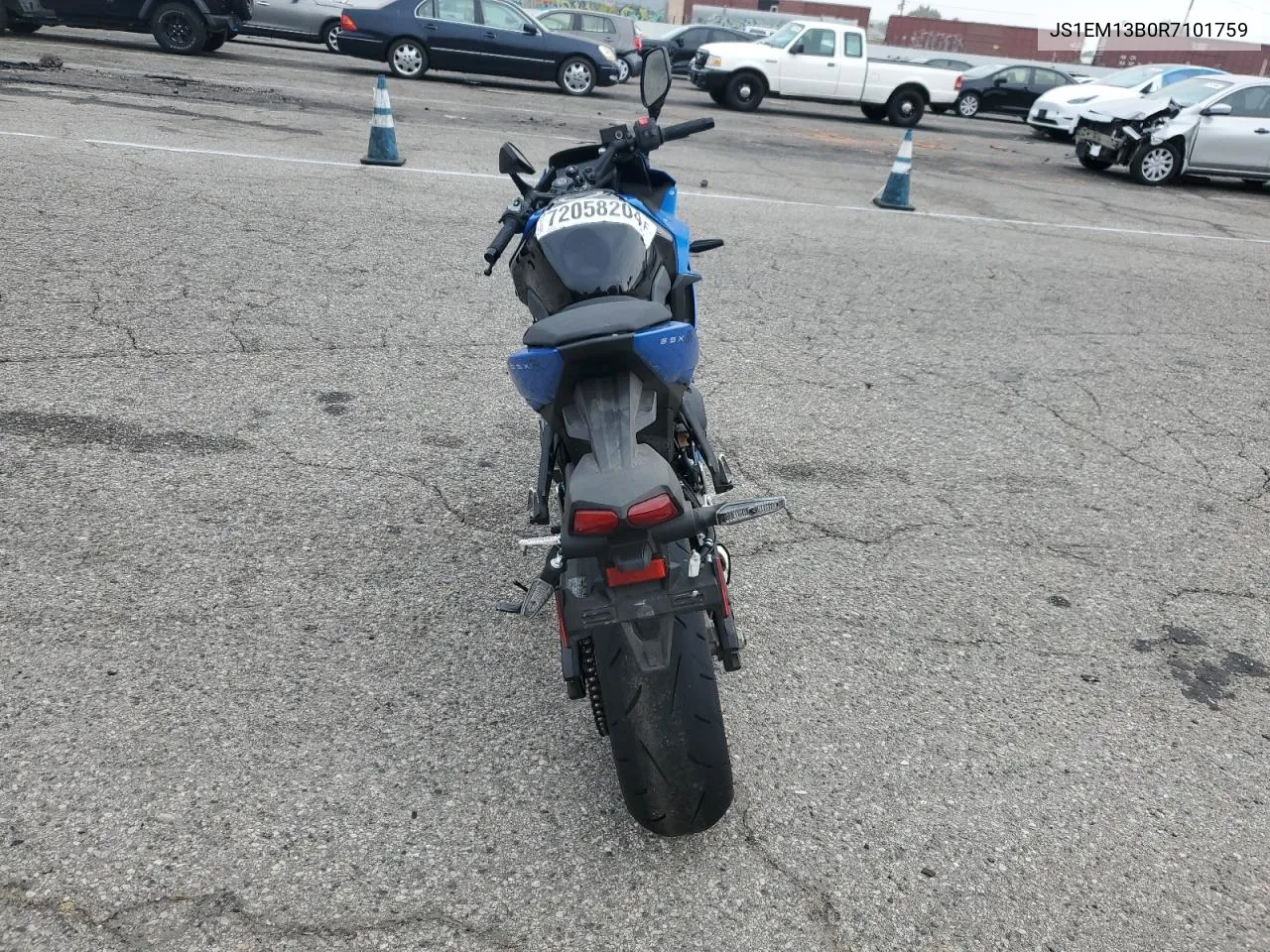 2024 Suzuki Gsx800 F VIN: JS1EM13B0R7101759 Lot: 72058204