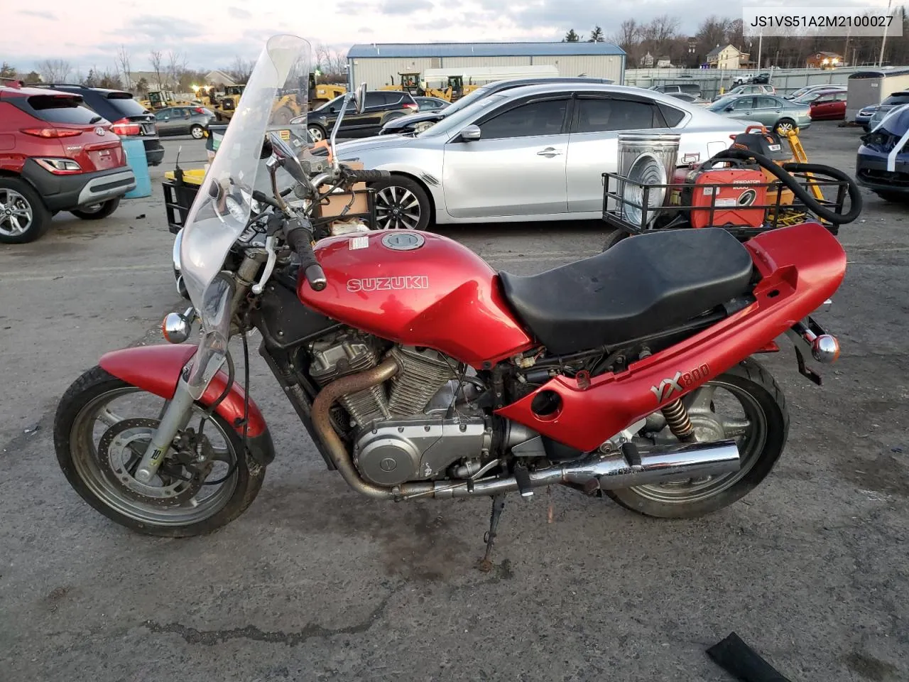 1991 Suzuki Vx800 VIN: JS1VS51A2M2100027 Lot: 85484604
