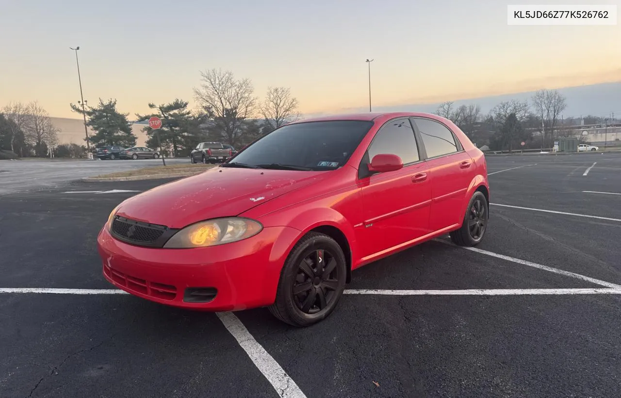 2007 Suzuki Reno Base VIN: KL5JD66Z77K526762 Lot: 86911034