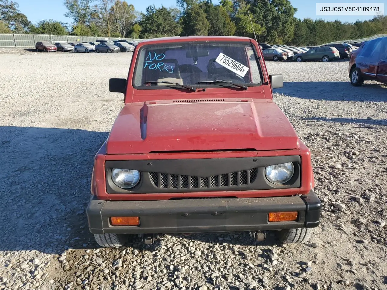 1986 Suzuki Samurai VIN: JS3JC51V5G4109478 Lot: 75529664