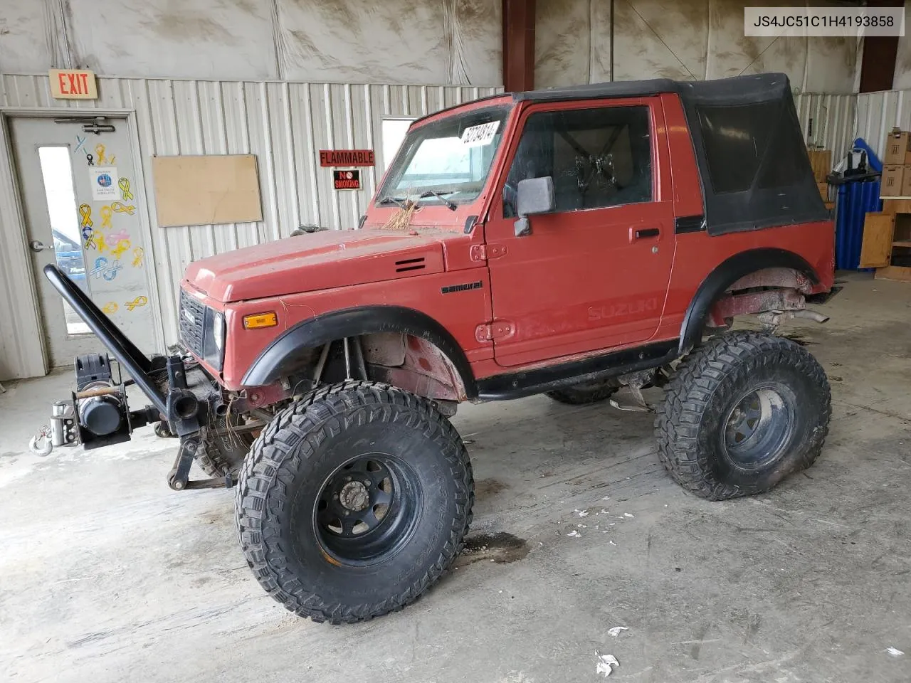 1987 Suzuki Samurai VIN: JS4JC51C1H4193858 Lot: 74391394