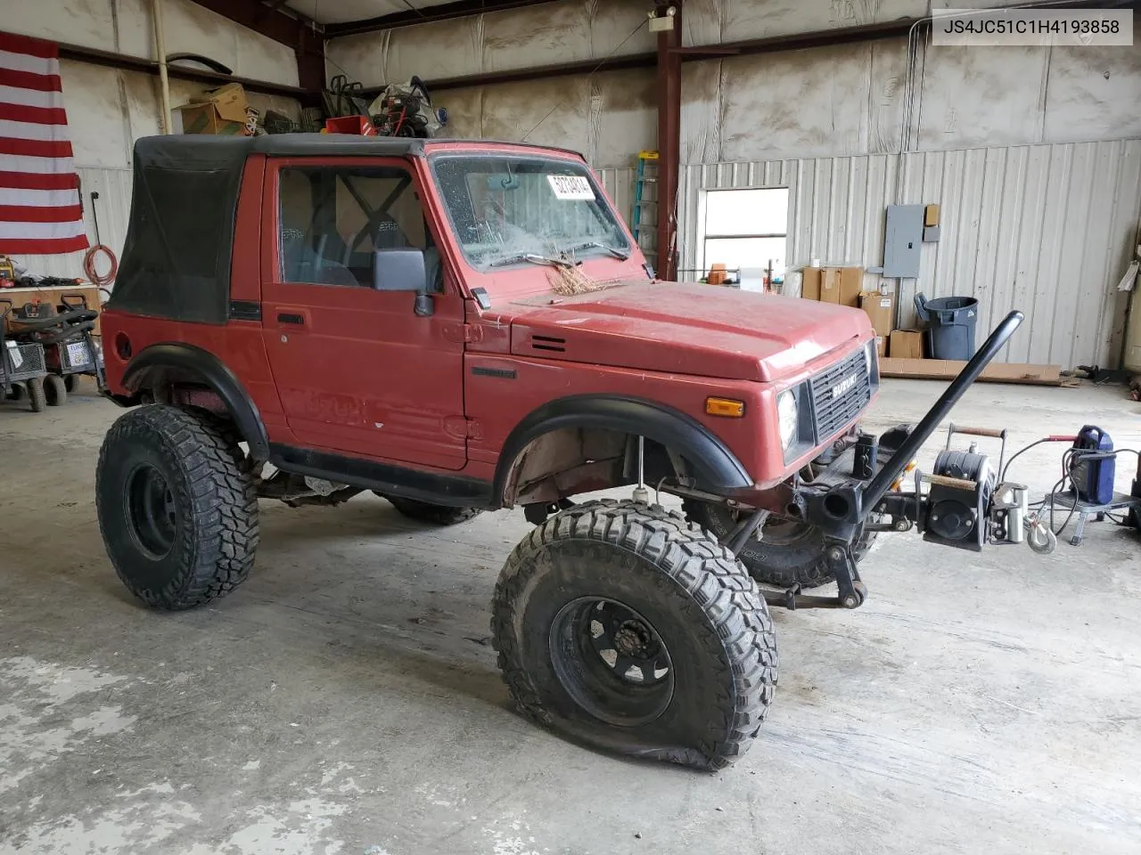 1987 Suzuki Samurai VIN: JS4JC51C1H4193858 Lot: 74391394