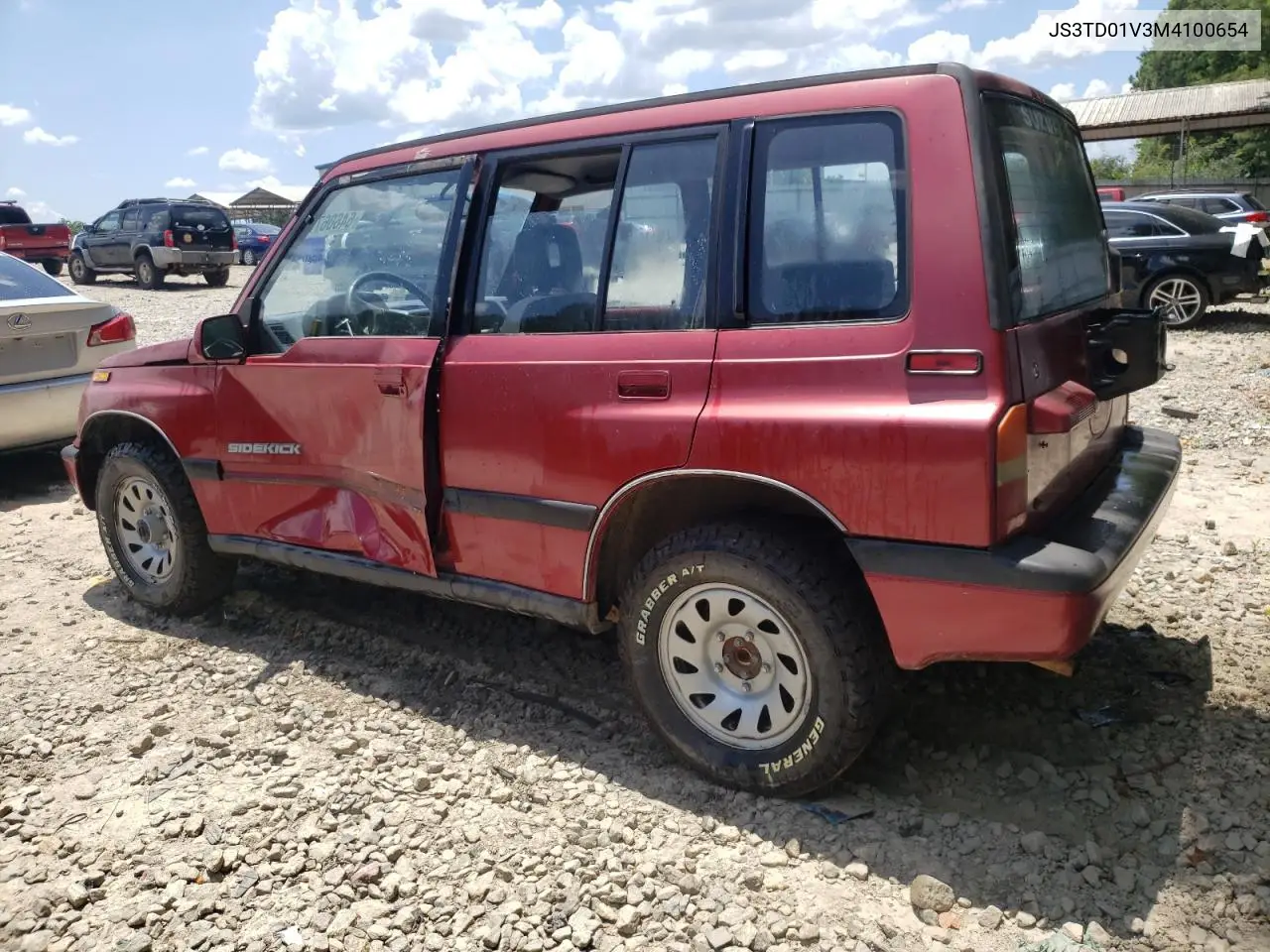 1991 Suzuki Sidekick Jx VIN: JS3TD01V3M4100654 Lot: 64606705
