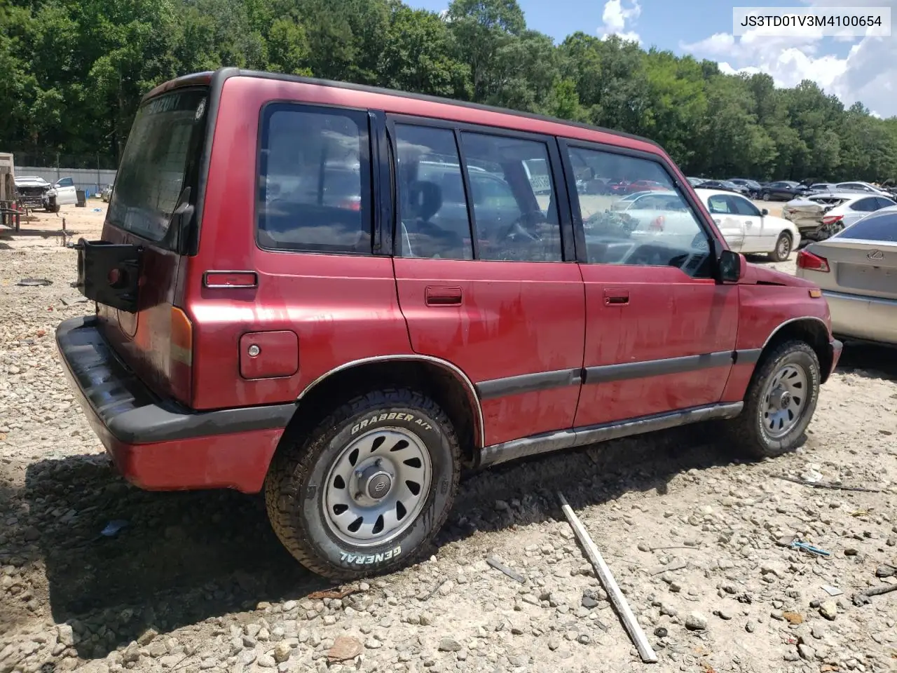 1991 Suzuki Sidekick Jx VIN: JS3TD01V3M4100654 Lot: 64606705