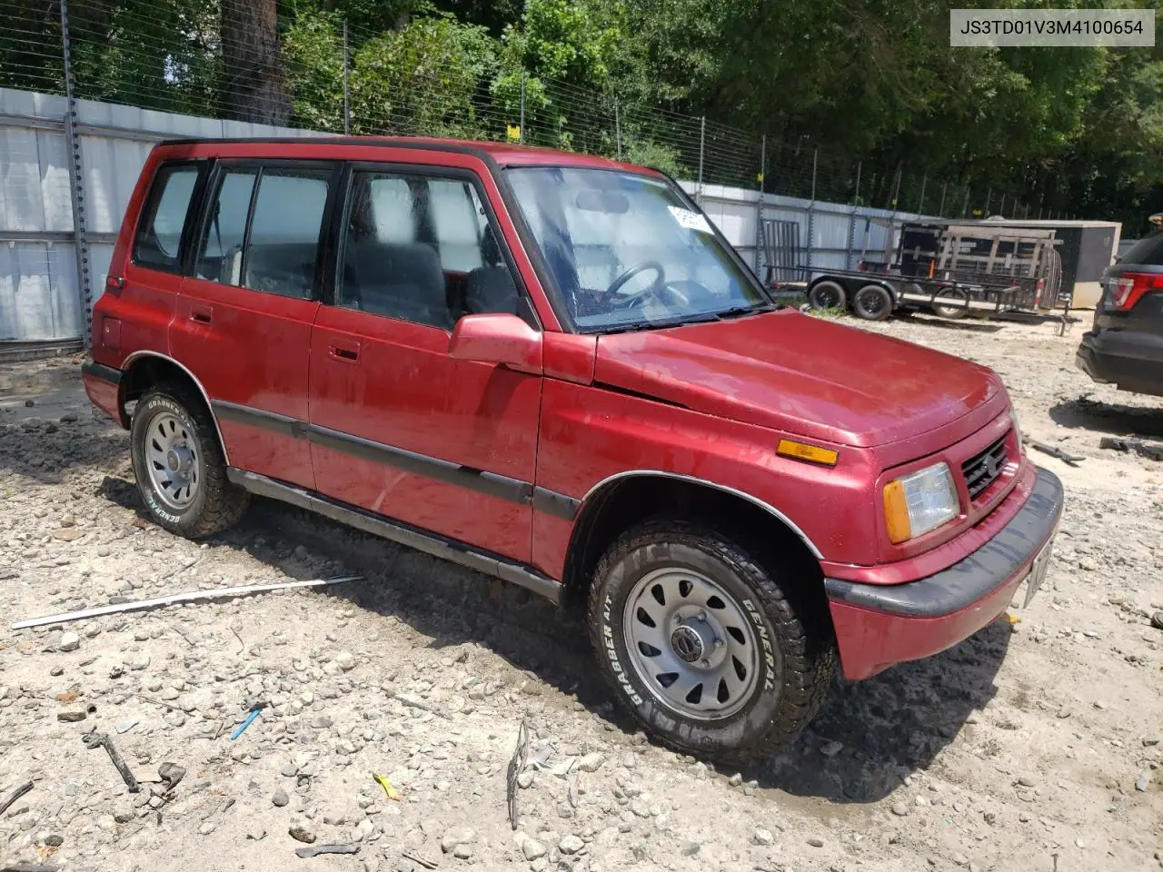 1991 Suzuki Sidekick Jx VIN: JS3TD01V3M4100654 Lot: 64606705