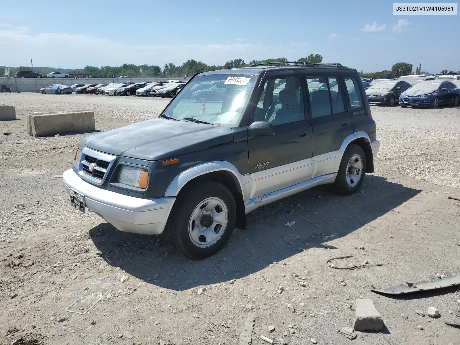 1998 Suzuki Sidekick Sport Jx VIN: JS3TD21V1W4105981 Lot: 69199354
