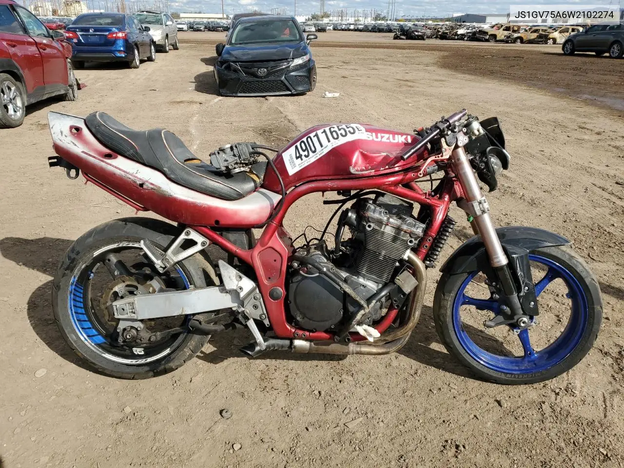 1998 Suzuki Gsf1200 S VIN: JS1GV75A6W2102274 Lot: 49011655