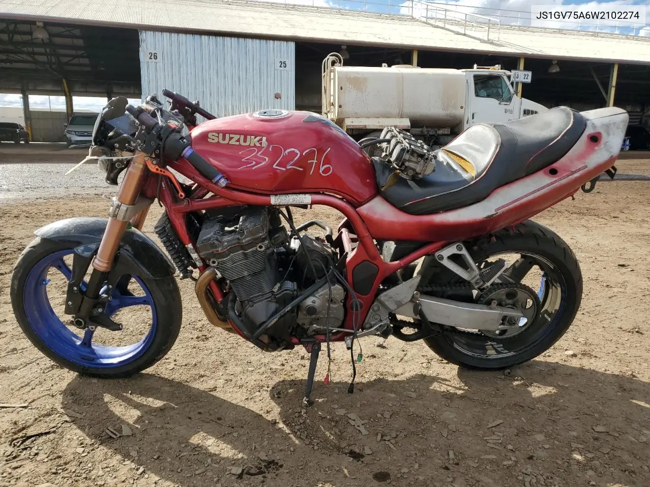 1998 Suzuki Gsf1200 S VIN: JS1GV75A6W2102274 Lot: 49011655