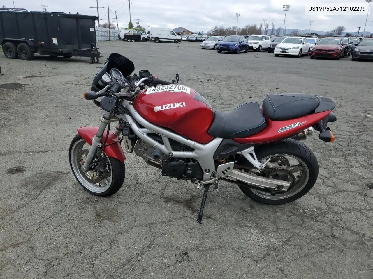 2001 Suzuki Sv650 S VIN: JS1VP52A712102299 Lot: 43232765