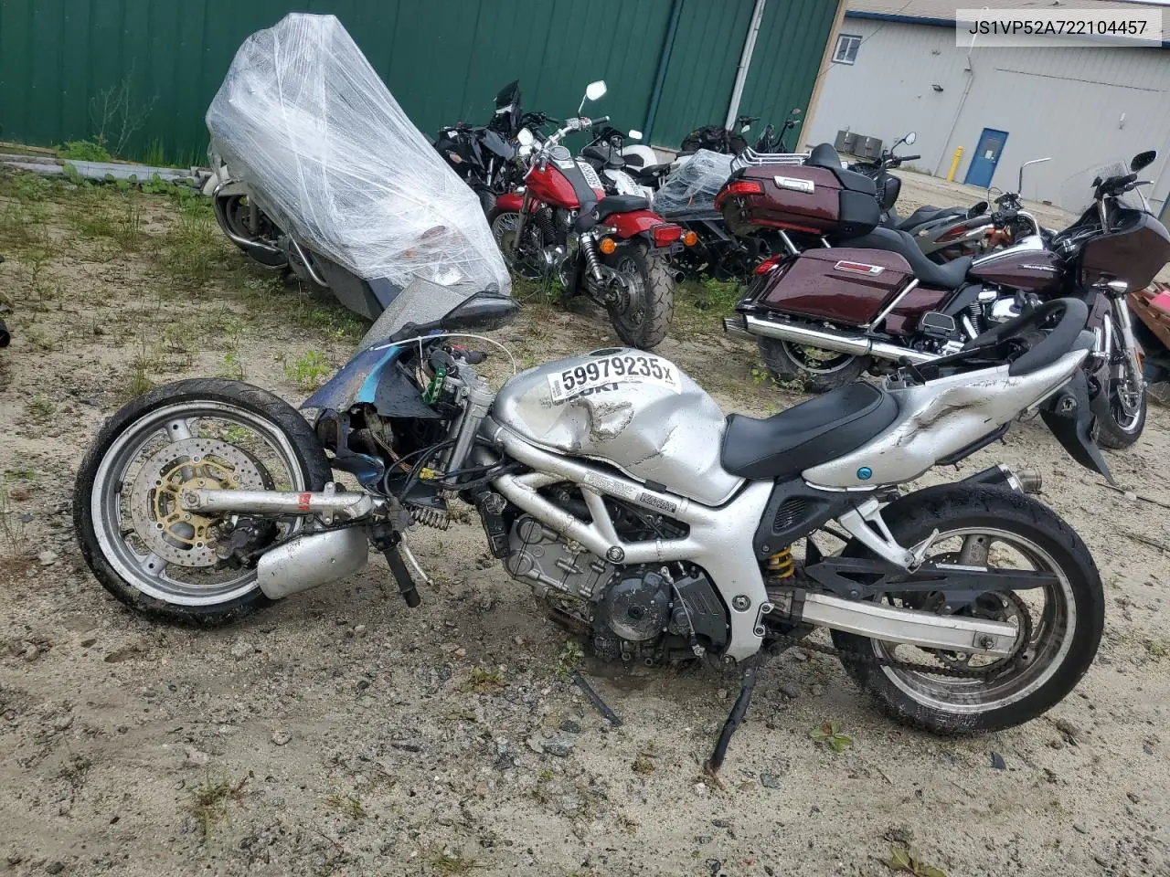 2002 Suzuki Sv650 S VIN: JS1VP52A722104457 Lot: 59979235