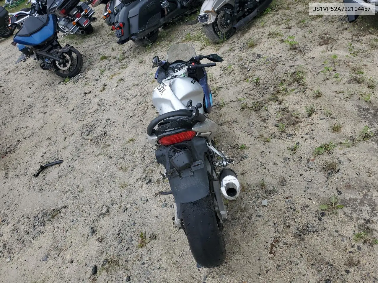 2002 Suzuki Sv650 S VIN: JS1VP52A722104457 Lot: 59979235