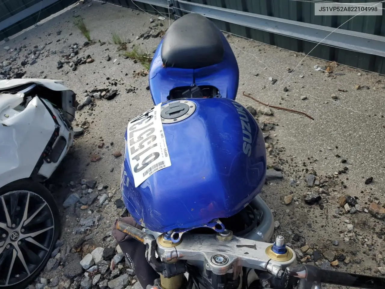 2002 Suzuki Sv650 S VIN: JS1VP52A822104998 Lot: 61557345
