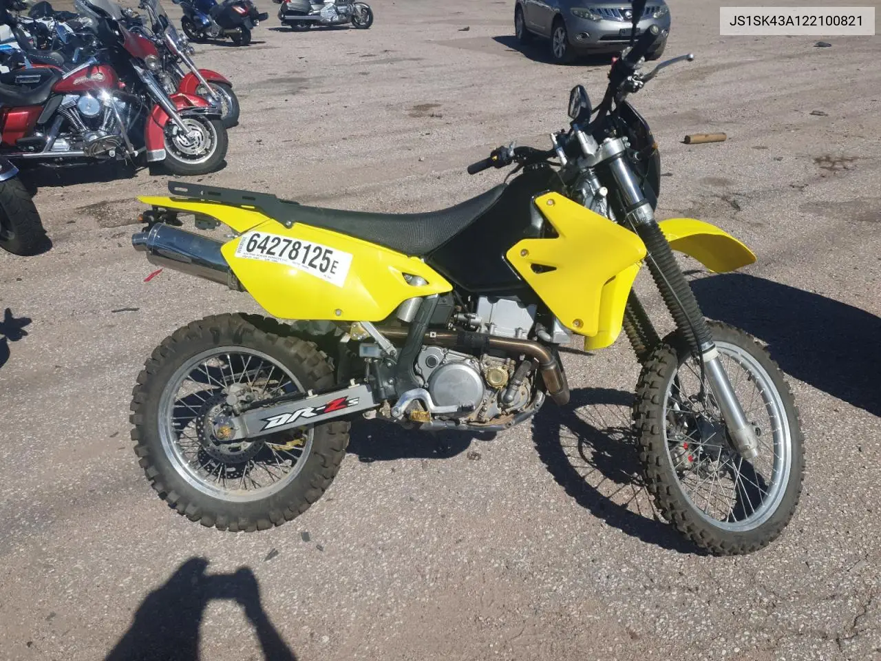 2002 Suzuki Dr-Z400 S VIN: JS1SK43A122100821 Lot: 64278125