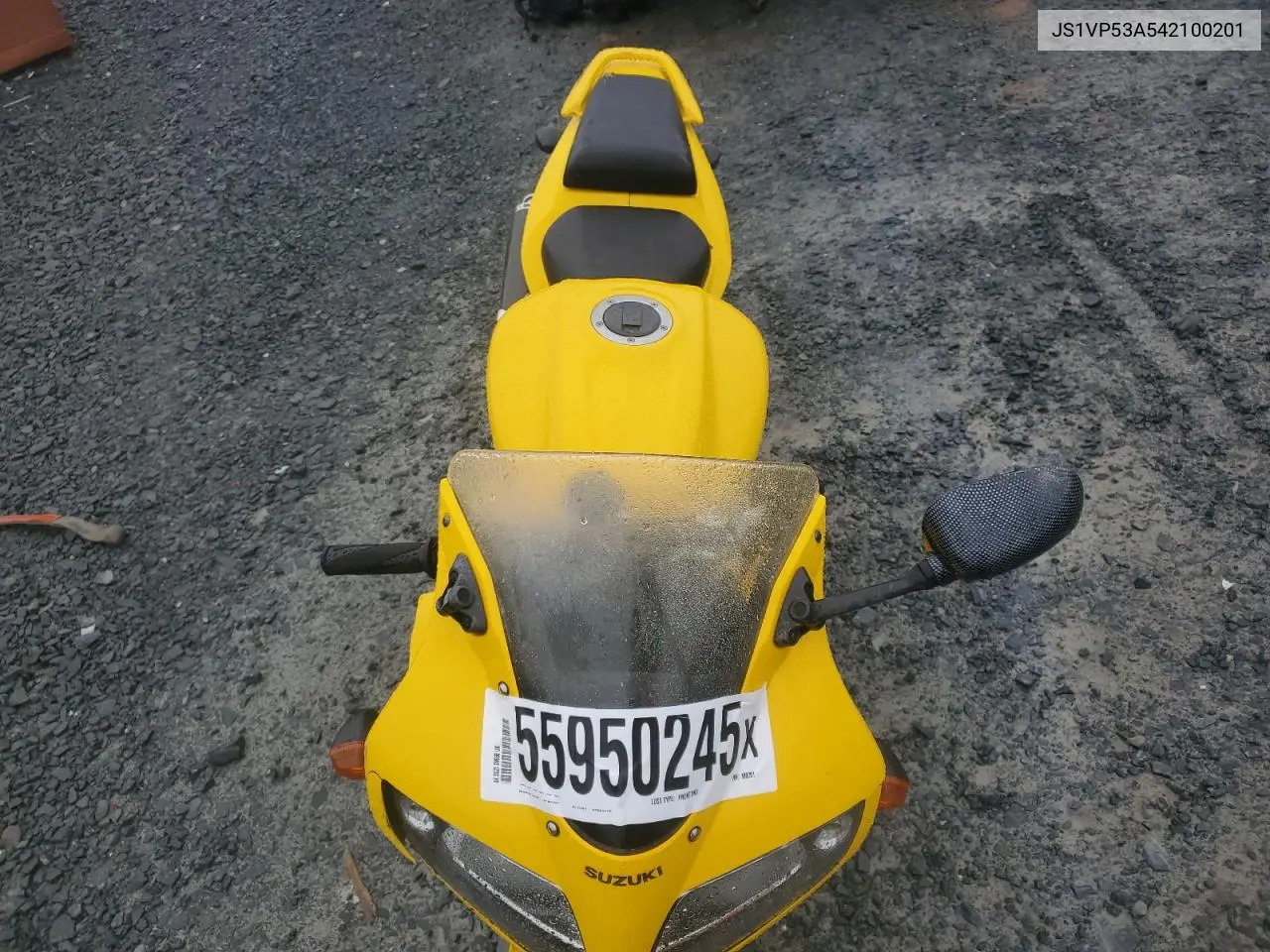 2004 Suzuki Sv650 VIN: JS1VP53A542100201 Lot: 55950245