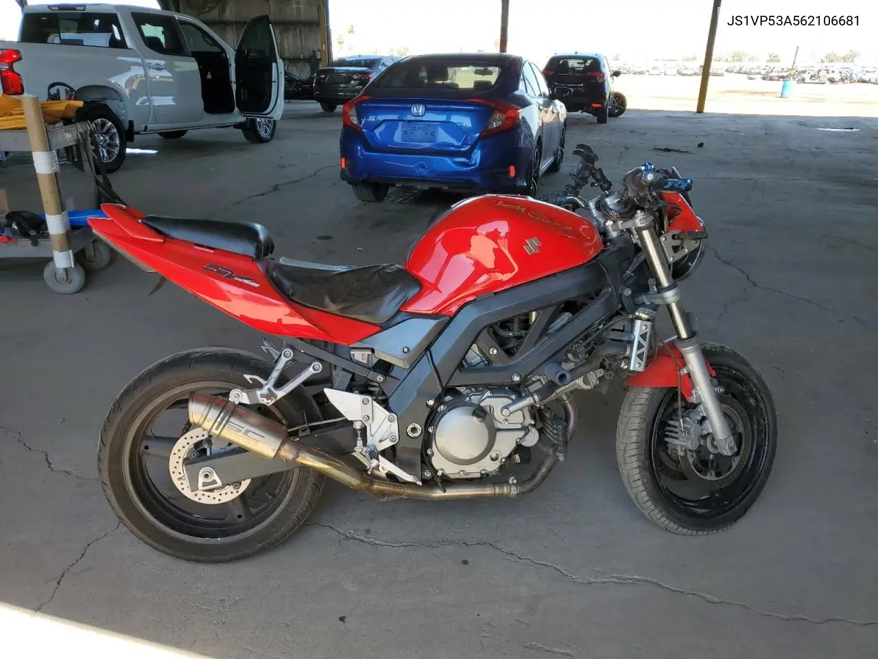 2006 Suzuki Sv650 VIN: JS1VP53A562106681 Lot: 56040205