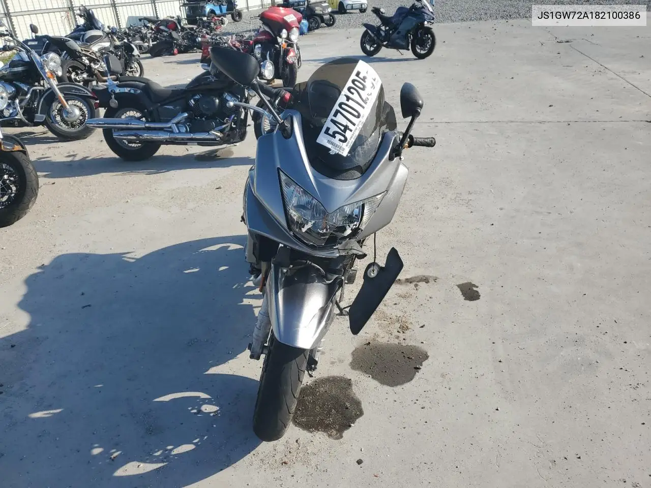 2008 Suzuki Gsf1250 S VIN: JS1GW72A182100386 Lot: 54701295