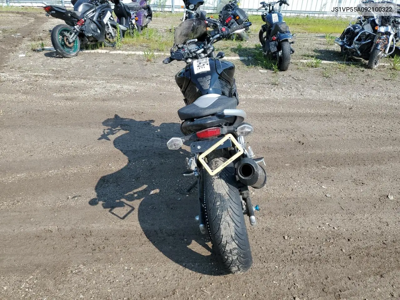 2009 Suzuki Sfv650 VIN: JS1VP55A092100322 Lot: 59306345
