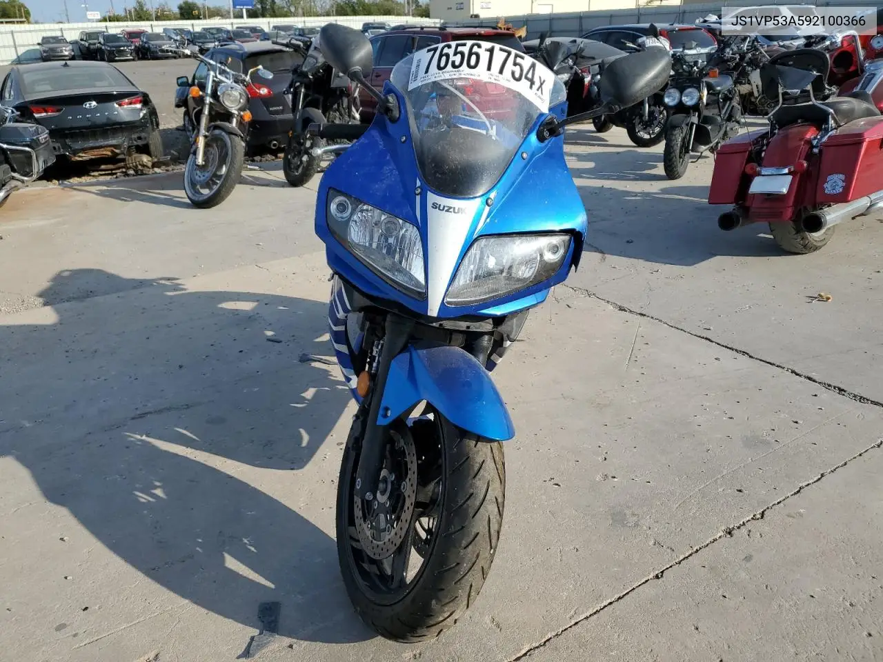 2009 Suzuki Sv650 VIN: JS1VP53A592100366 Lot: 76561754