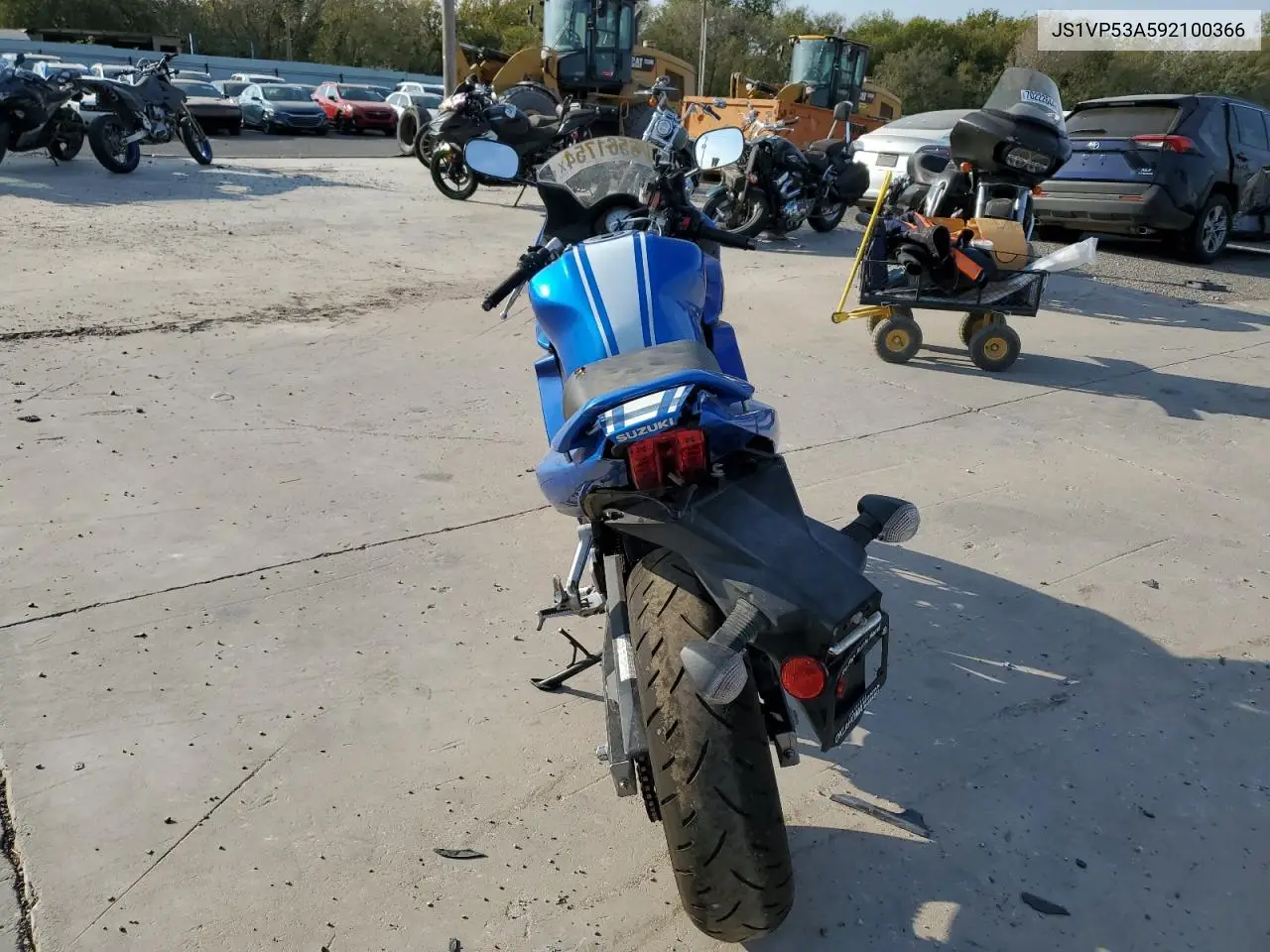 2009 Suzuki Sv650 VIN: JS1VP53A592100366 Lot: 76561754