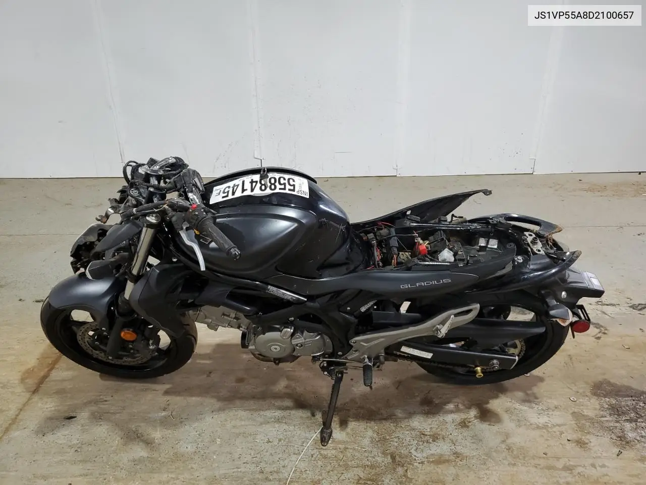 2013 Suzuki Sv650 VIN: JS1VP55A8D2100657 Lot: 55884145