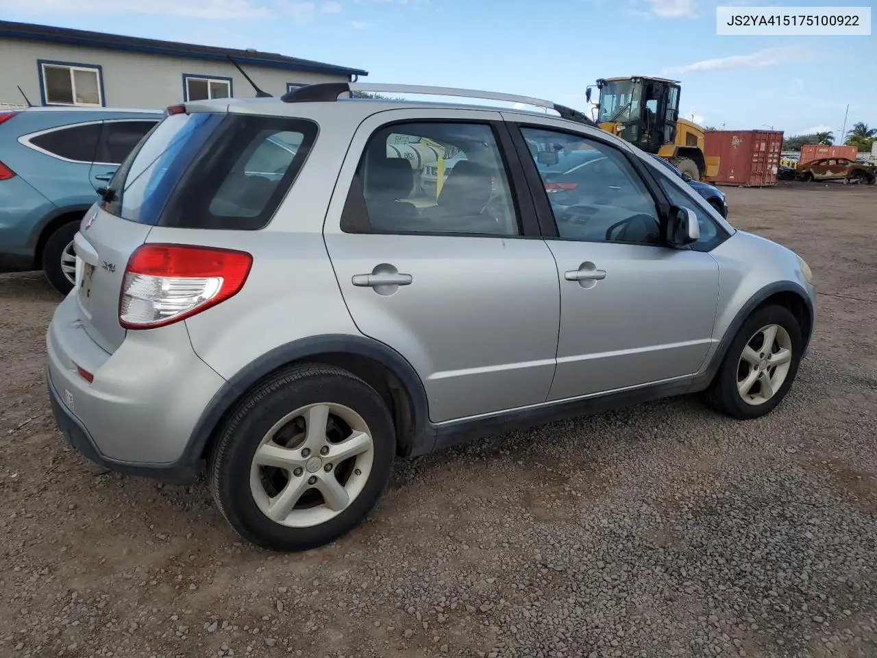2007 Suzuki Sx4 VIN: JS2YA415175100922 Lot: 51153465