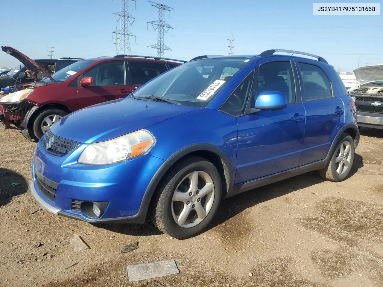 2007 Suzuki Sx4 Sport VIN: JS2YB417975101668 Lot: 55670745