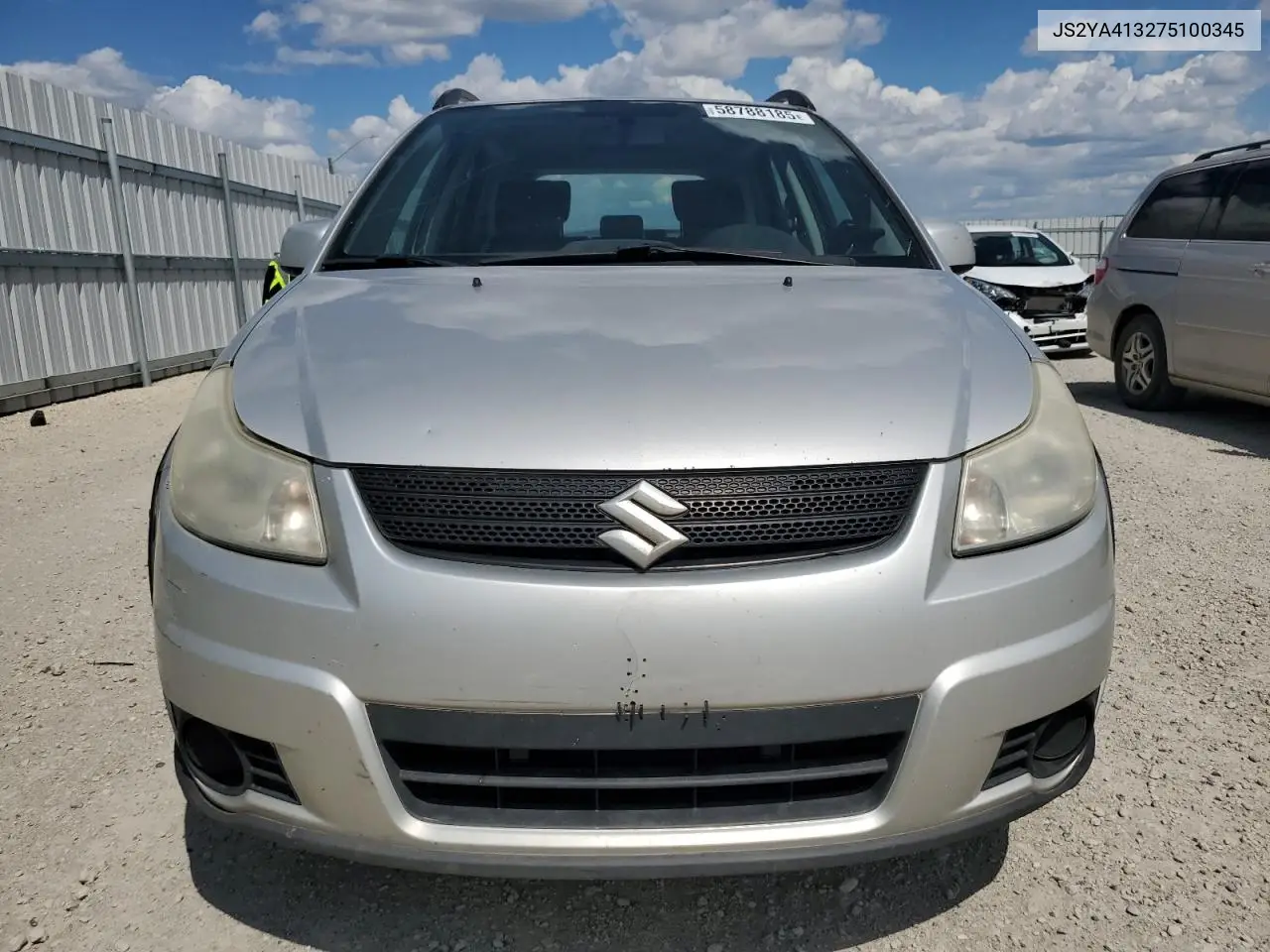 2007 Suzuki Sx4 Jx VIN: JS2YA413275100345 Lot: 58788185