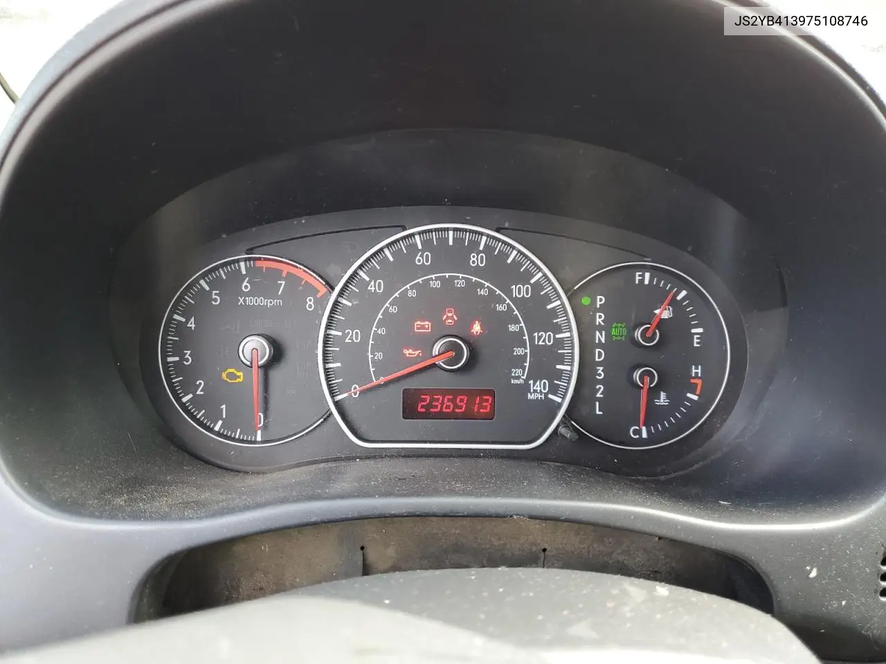 2007 Suzuki Sx4 VIN: JS2YB413975108746 Lot: 64892405
