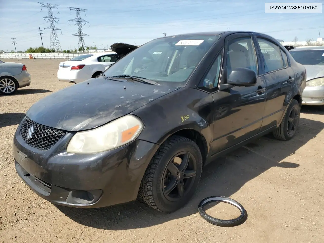 2008 Suzuki Sx4 VIN: JS2YC412885105150 Lot: 56505175