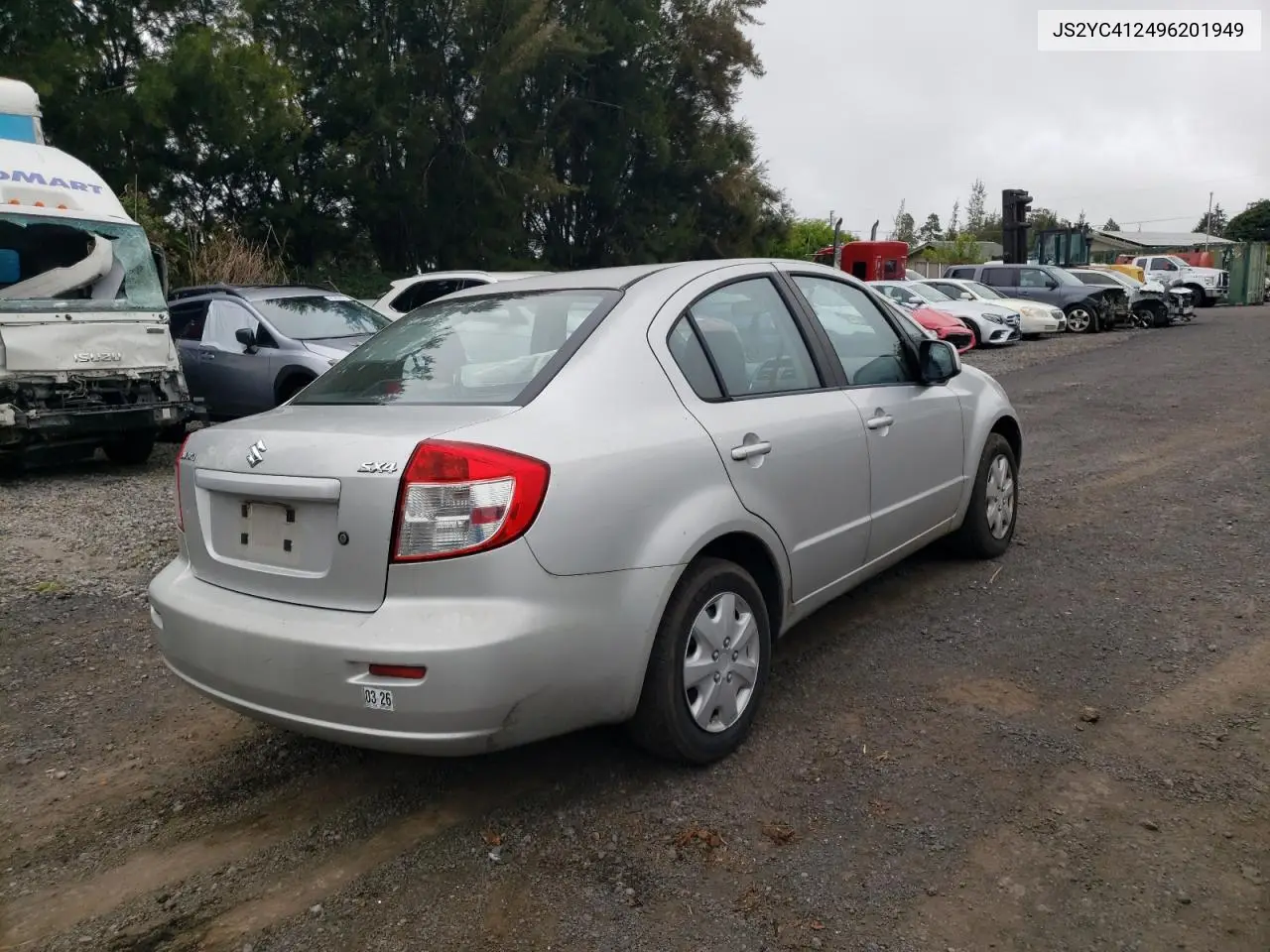 2009 Suzuki Sx4 VIN: JS2YC412496201949 Lot: 54943985