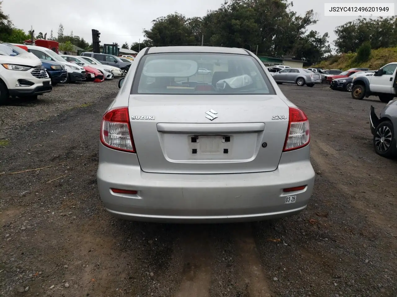 2009 Suzuki Sx4 VIN: JS2YC412496201949 Lot: 54943985