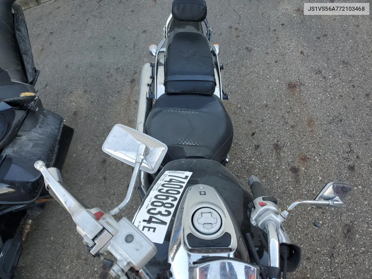2007 Suzuki Vz800 VIN: JS1VS56A772103468 Lot: 74096834
