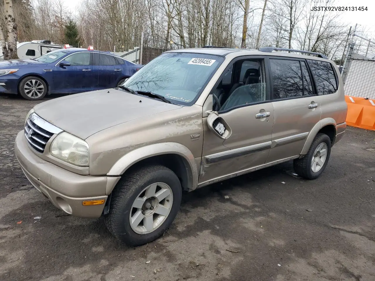 2002 Suzuki Xl7 Plus VIN: JS3TX92V824131454 Lot: 45289455