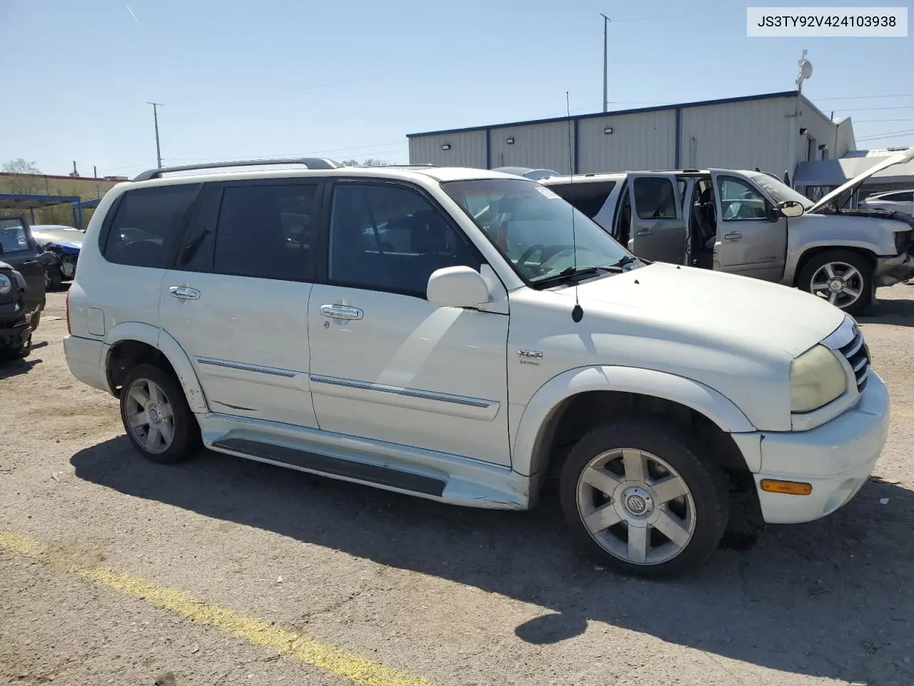 2002 Suzuki Xl7 Plus VIN: JS3TY92V424103938 Lot: 51708205