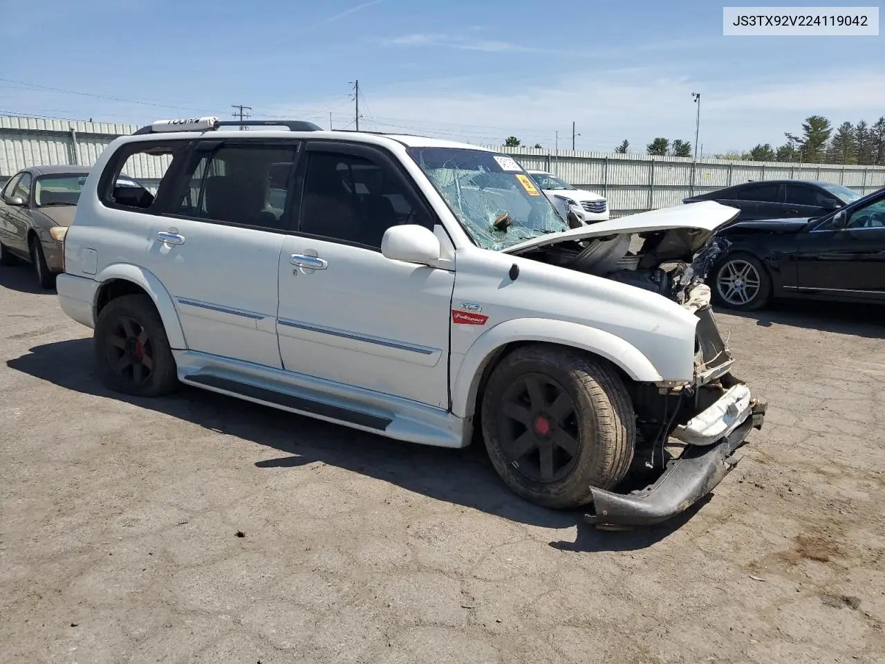 2002 Suzuki Xl7 Plus VIN: JS3TX92V224119042 Lot: 54511695
